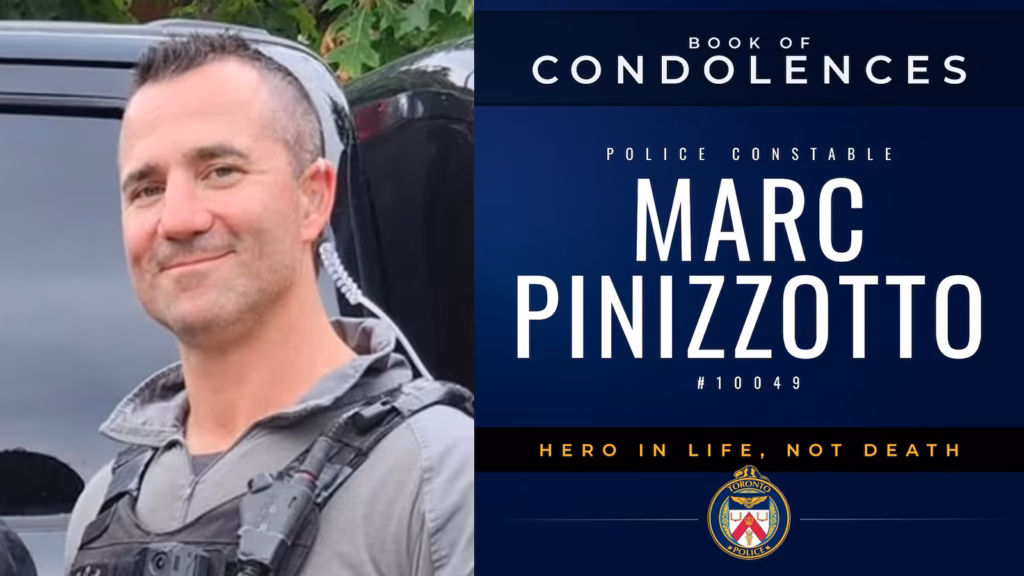 Marc Pinizzotto Funeral Obituary, Death - Fallen Toronto Officer Marc Pinizzotto Honoured in Emotional Motorcade as Murder Investigation Continues